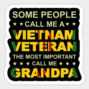 Vietnam Vet Grandpa Sticker